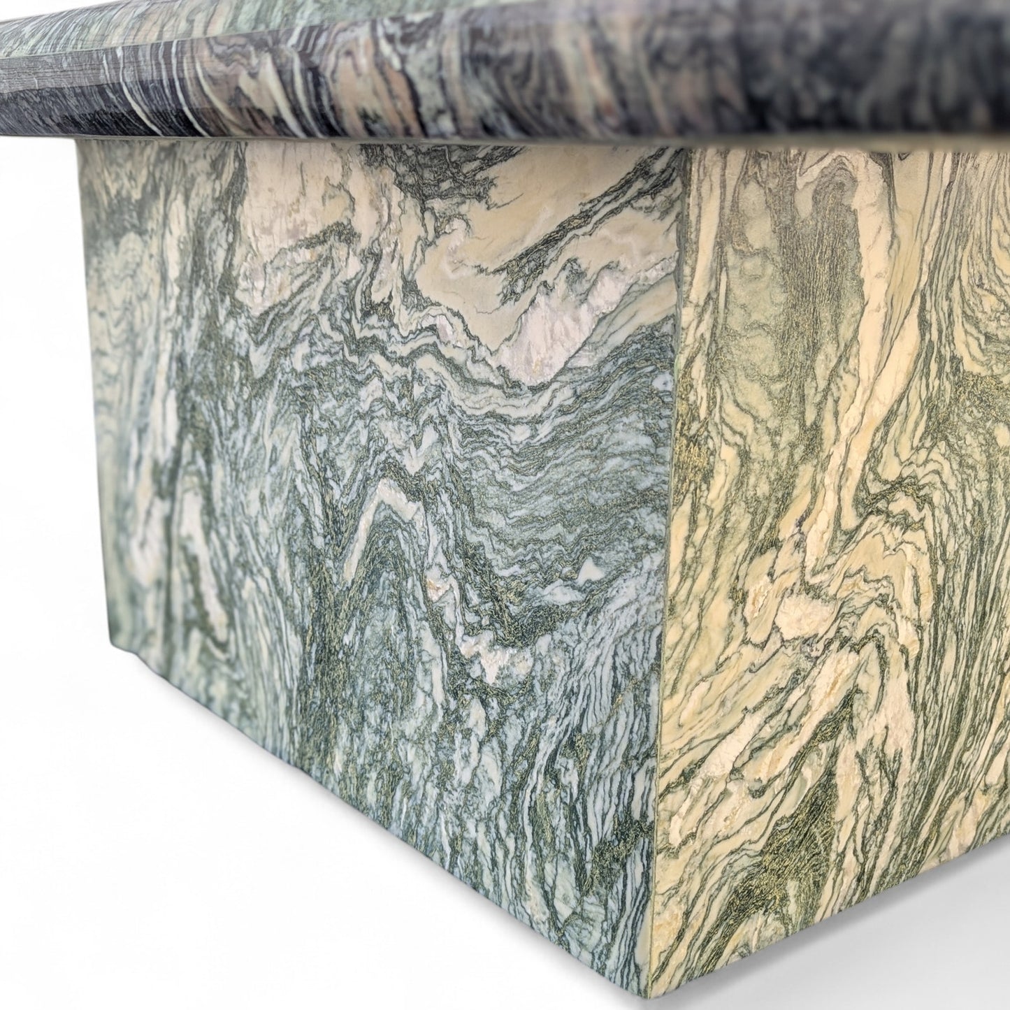Postmodern Green Marble Coffee Table
