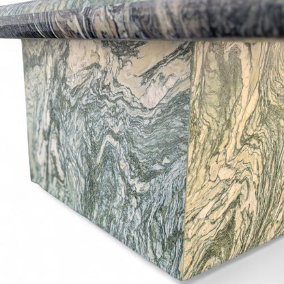 Postmodern Green Marble Coffee Table