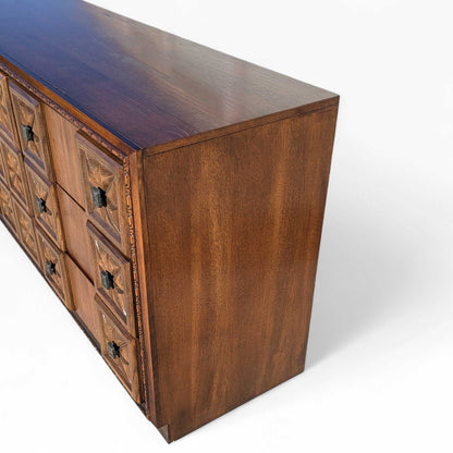 Brutalist Dresser, MCM Lowboy, c. 1970s