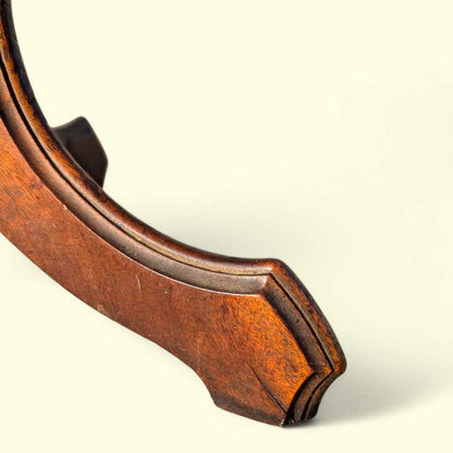 Late-19th-Century Marble-Top Carved Wood Parlor Side Table