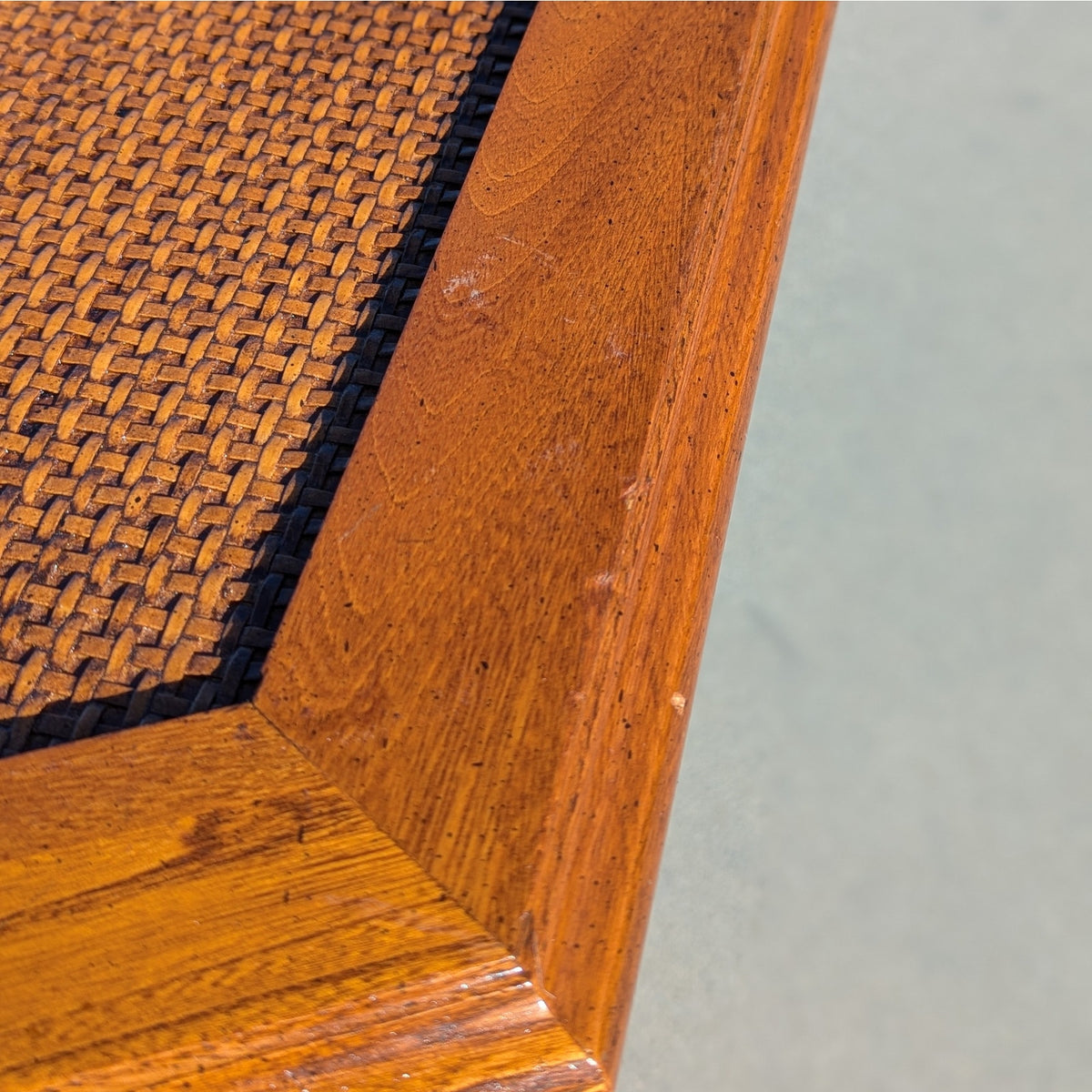 1970s Mersman Mid-Century Hexagonal Wood Side Table