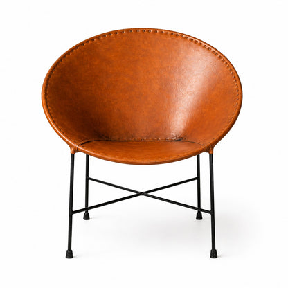 Pair - Handmade Leather Lounge Chair - Made to Order