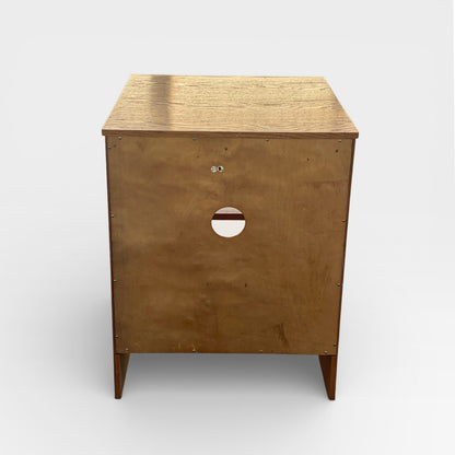 Pair of Oak Modular Utility Cabinets with Pull-Out Shelf, American, c. 1990s