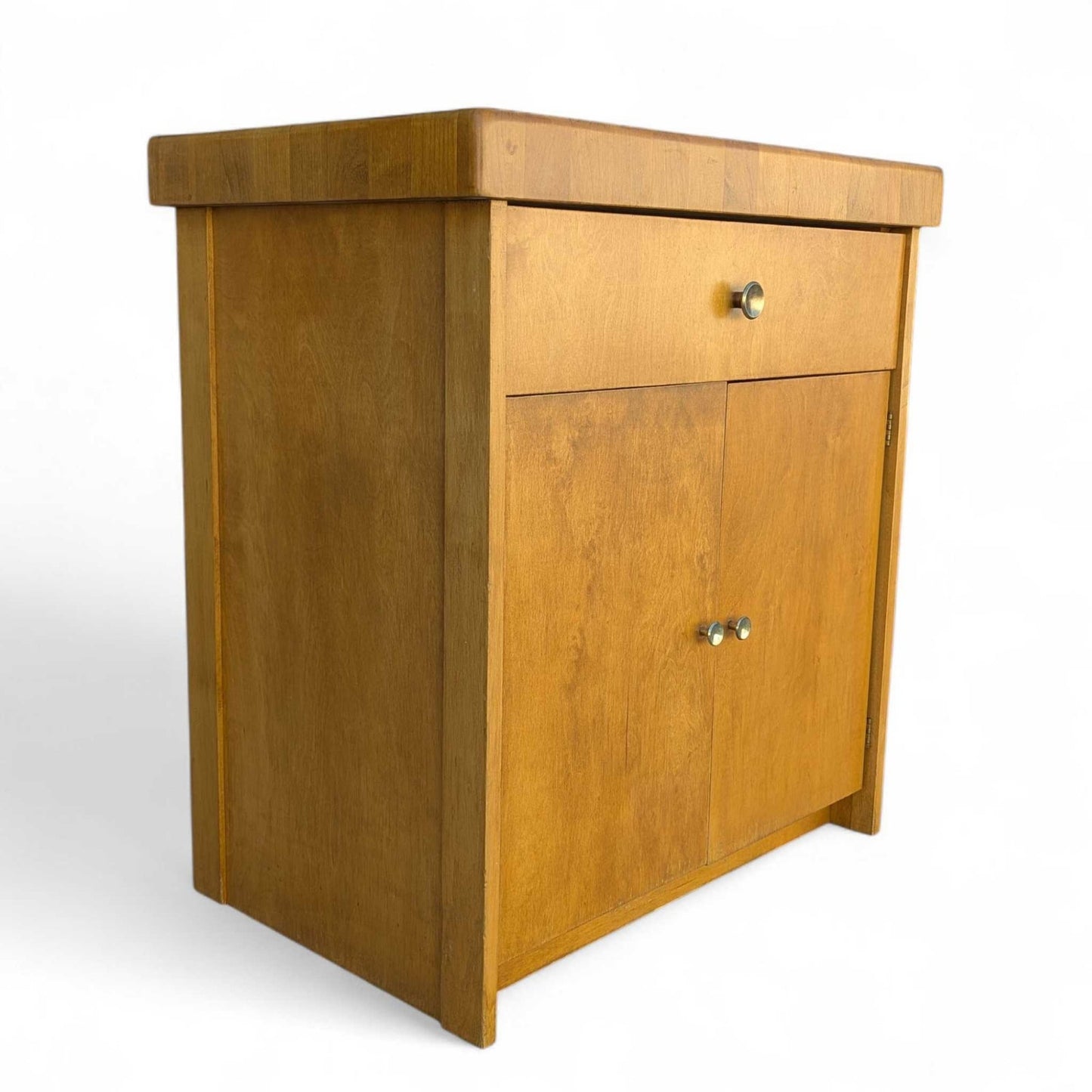 Vintage Butcher Block Top Kitchen Cabinet