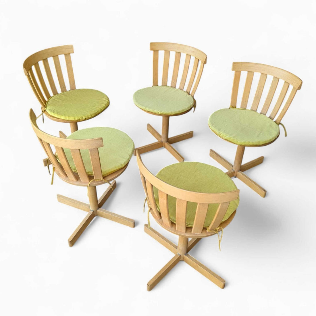 5 Vintage Scandinavian Swivel Chairs by Edsbyverken