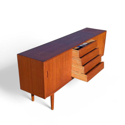 Mid Century Sideboard and Hutch – Troeds Model "Trio"  by Nils Jonsson, Danish Modern Teak Credenza, Scandinavian Buffet, Teak Cabinet, MCM Storage