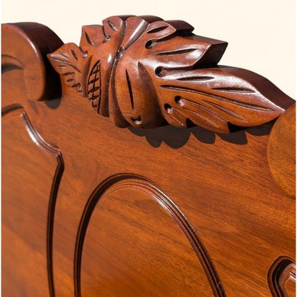 Antique Full-Size Walnut Bed Frame by Abernathy Furniture