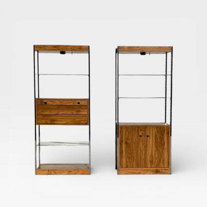 Chrome & Glass Étagère / Display Bookcase, c. 1970s–80s