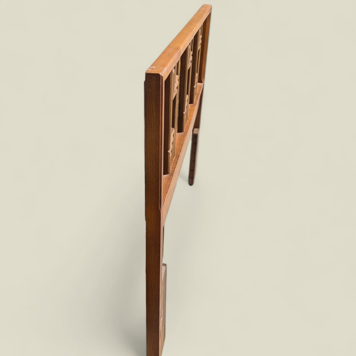 1960s Bassett Mid-Century Full-Size Wood Headboard — view 4 of 11