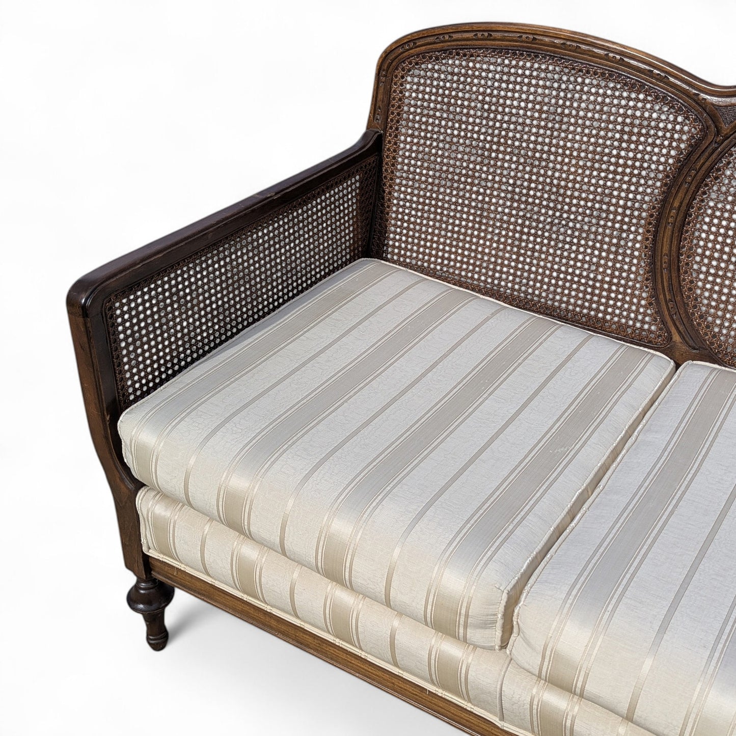 French Provincial Cane Back Sofa