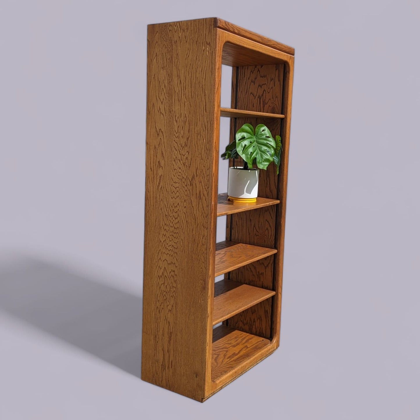 Oak Bookcase, Freestanding, Adjustable Shelving