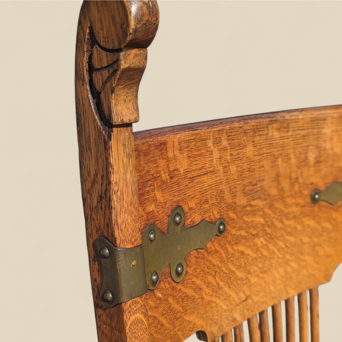 Antique Tiger Oak Dining Chairs