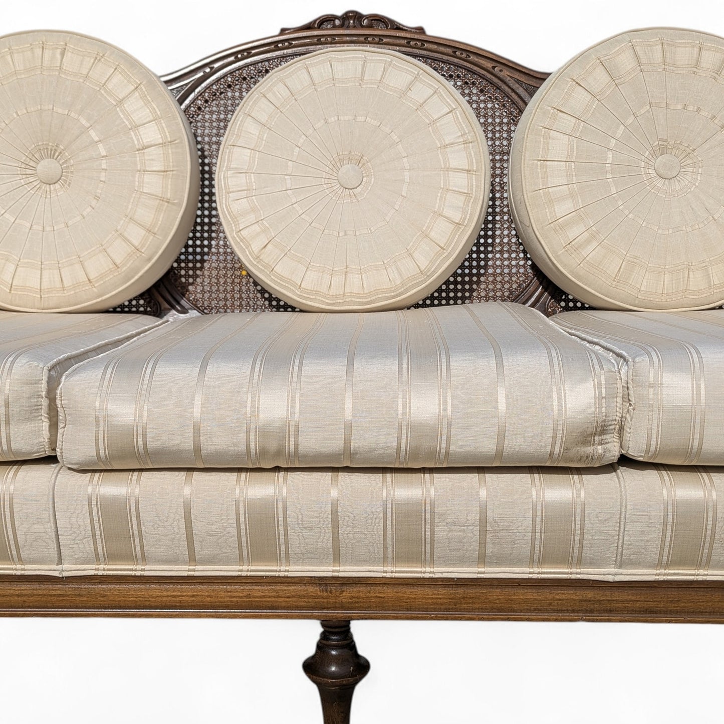 French Provincial Cane Back Sofa