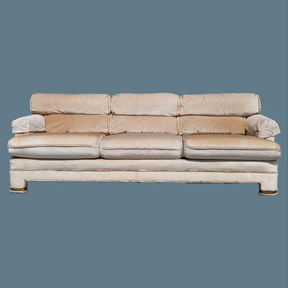 Postmodern Sofa by Drexel Heritage, Vintage, 80s, Velvet