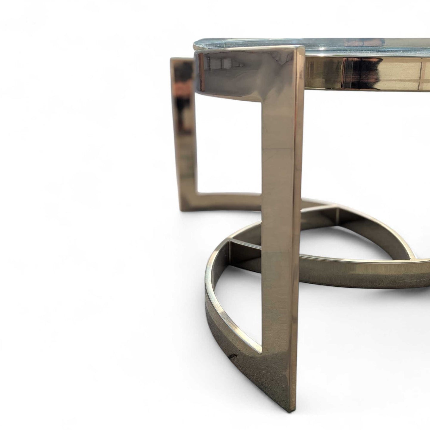 Brass + Glass Coffee Table, c. 1970s