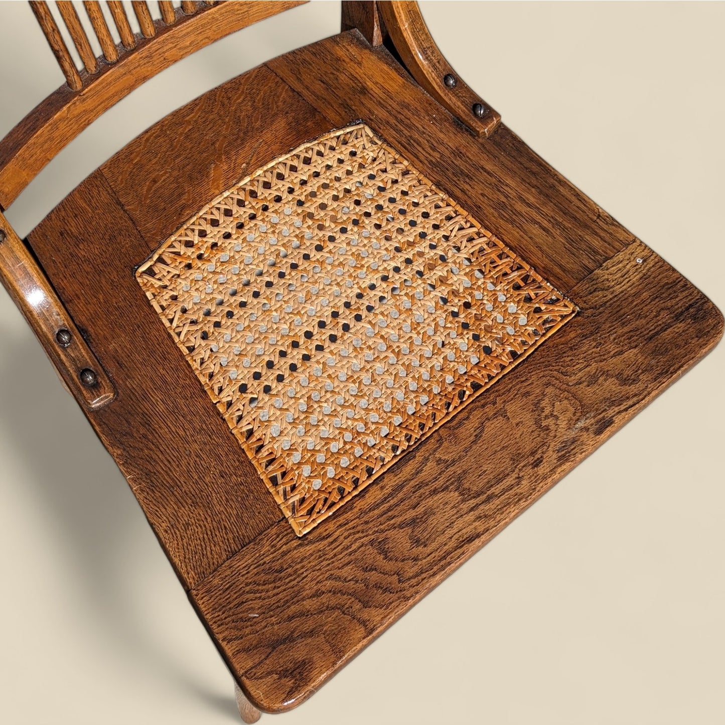 Antique Tiger Oak Dining Chairs