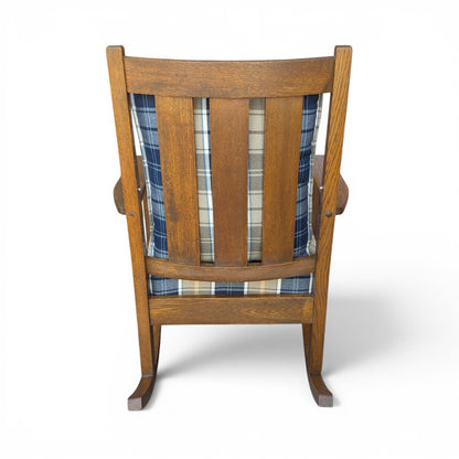 Arts & Crafts Mission Oak Rocking Chair by Oregon Chair Co., Portland, Oregon,