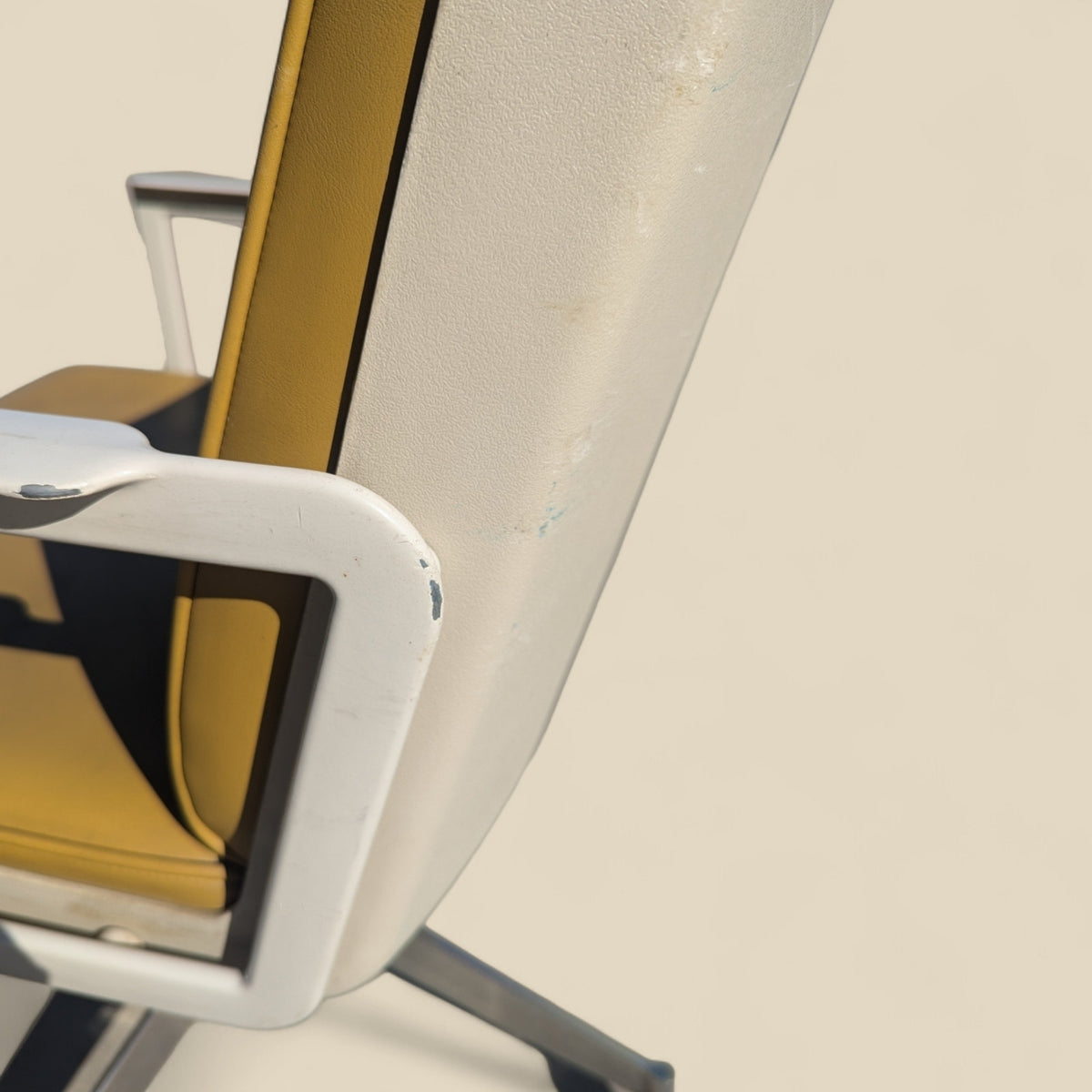 1970s InterRoyal Chrome and Faux-Leather Desk Chair