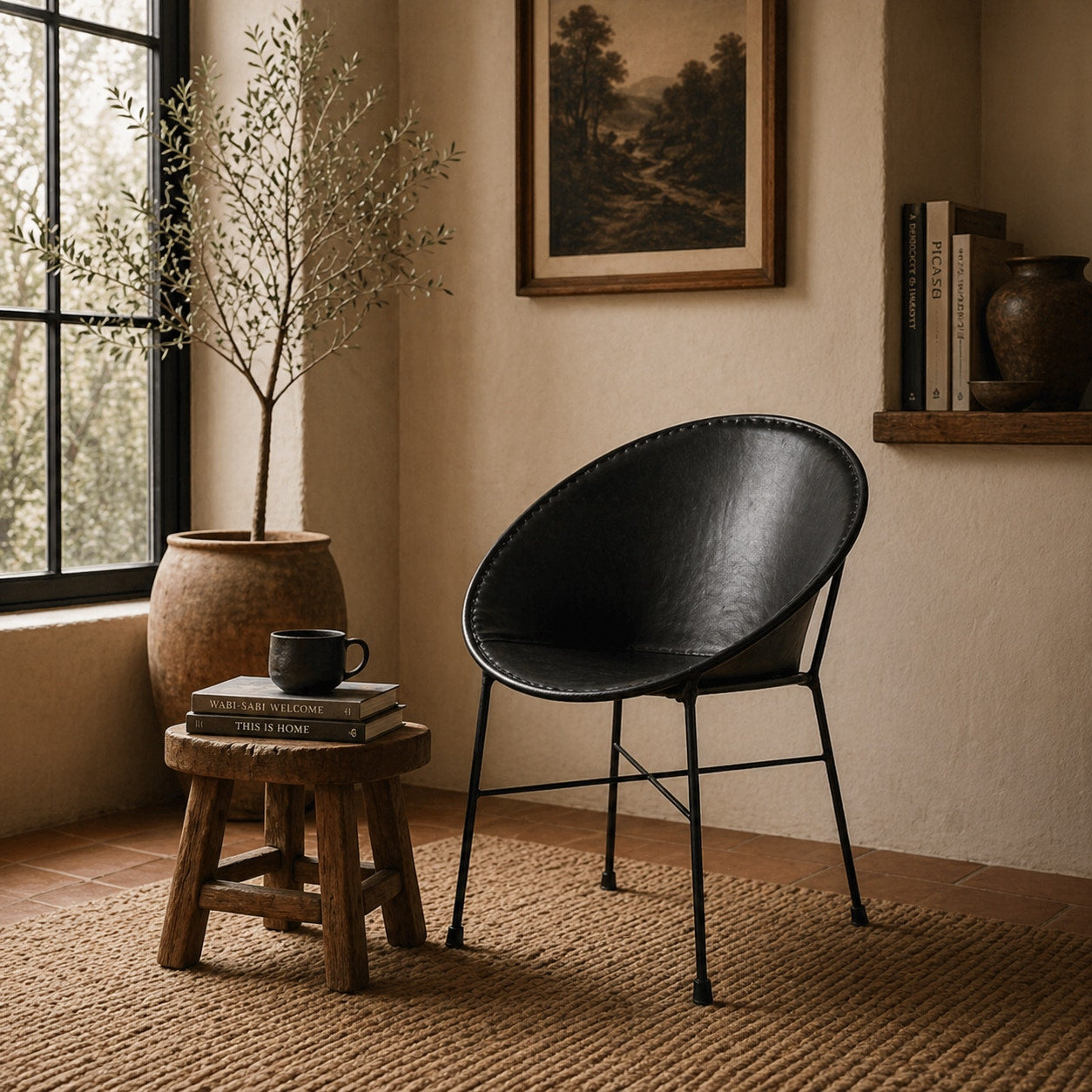 Pair - Handmade Leather Lounge Chair - Made to Order