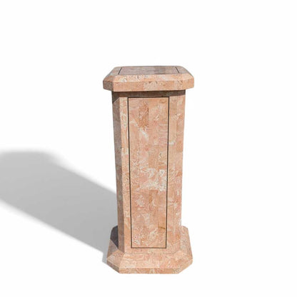 Vintage Tesselated Stone Pedestal – c. 1980s