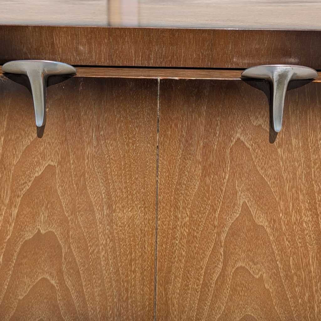 1950s Mid-Century Modern Tallboy Gentleman's Chest with Drop-Front Cabinet — view 8 of 16