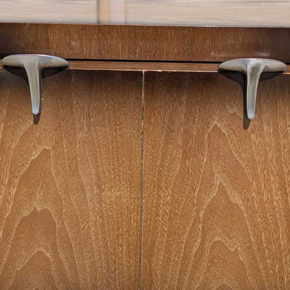 1950s Mid-Century Modern Tallboy Gentleman's Chest with Drop-Front Cabinet
