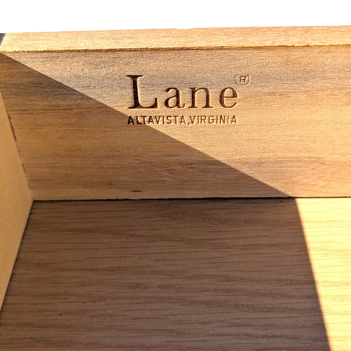 Pair of 1960s Lane Walnut Nightstands with Drawers and Lower Shelves — view 5 of 19