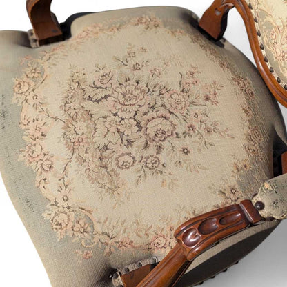 Pair of Vintage French Carved Armchairs