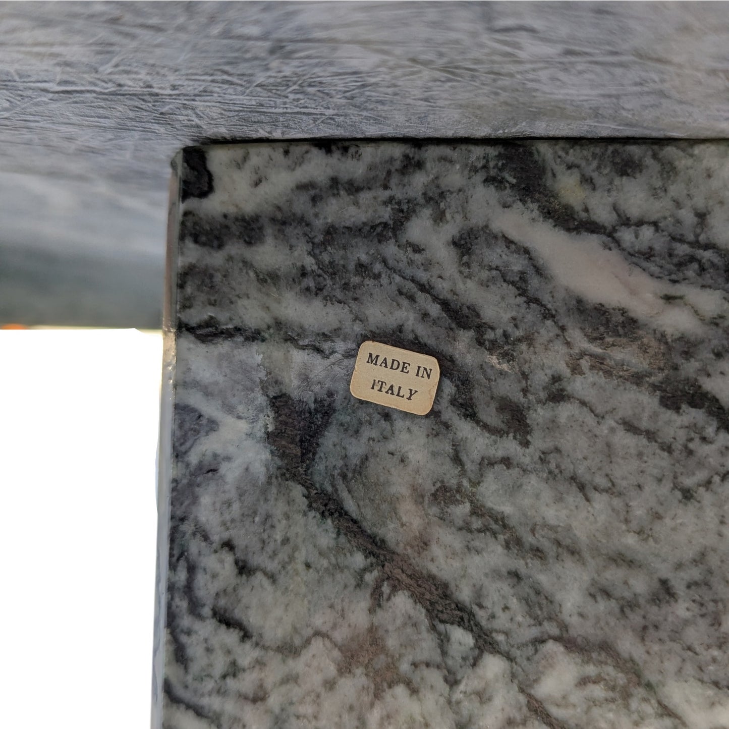 Green Marble Side Tables, Pair c. 1980s