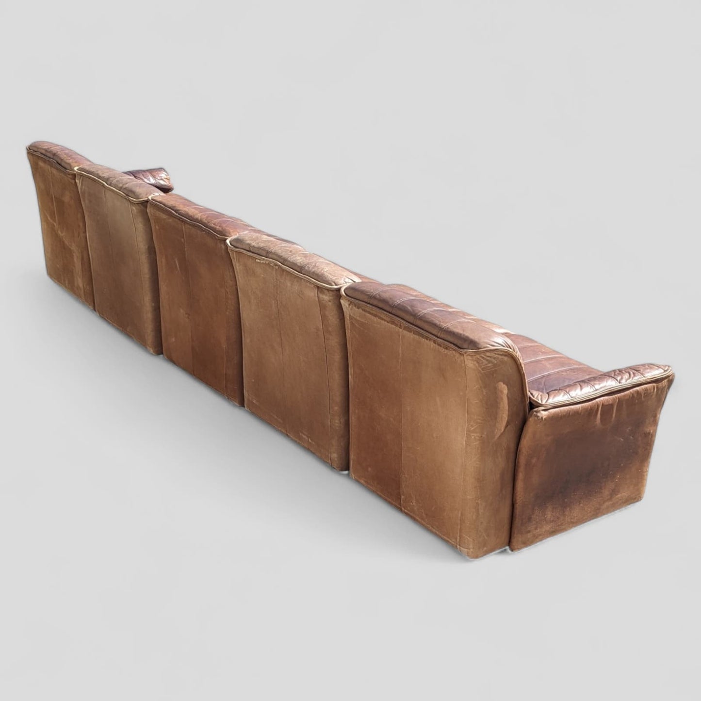 Vintage Leather Modular Sofa, Made in Germany, c. 60s