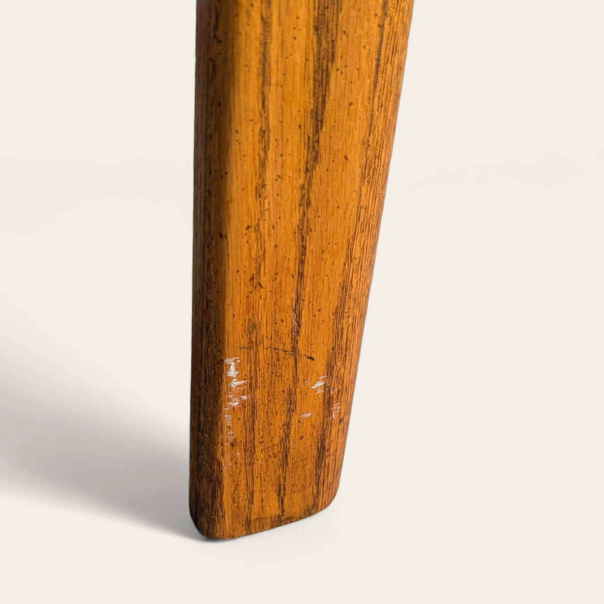 1980s Mid-Century Oak Coffee Table with Checkered Parquet Top