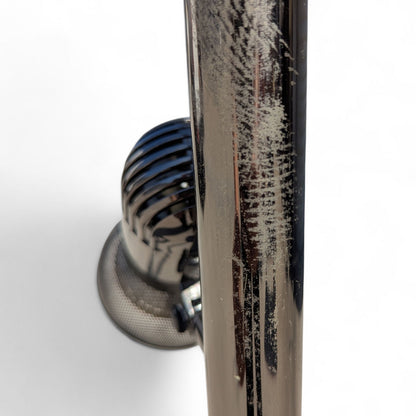 Mid-Century Chrome Floor Lamp with Adjustable Microphone-Style Shades, 1970s