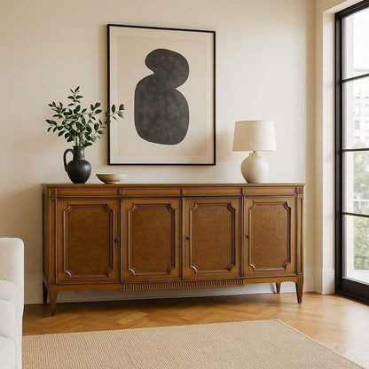 Mid-Century American of Martinsville Walnut Sideboard Buffet