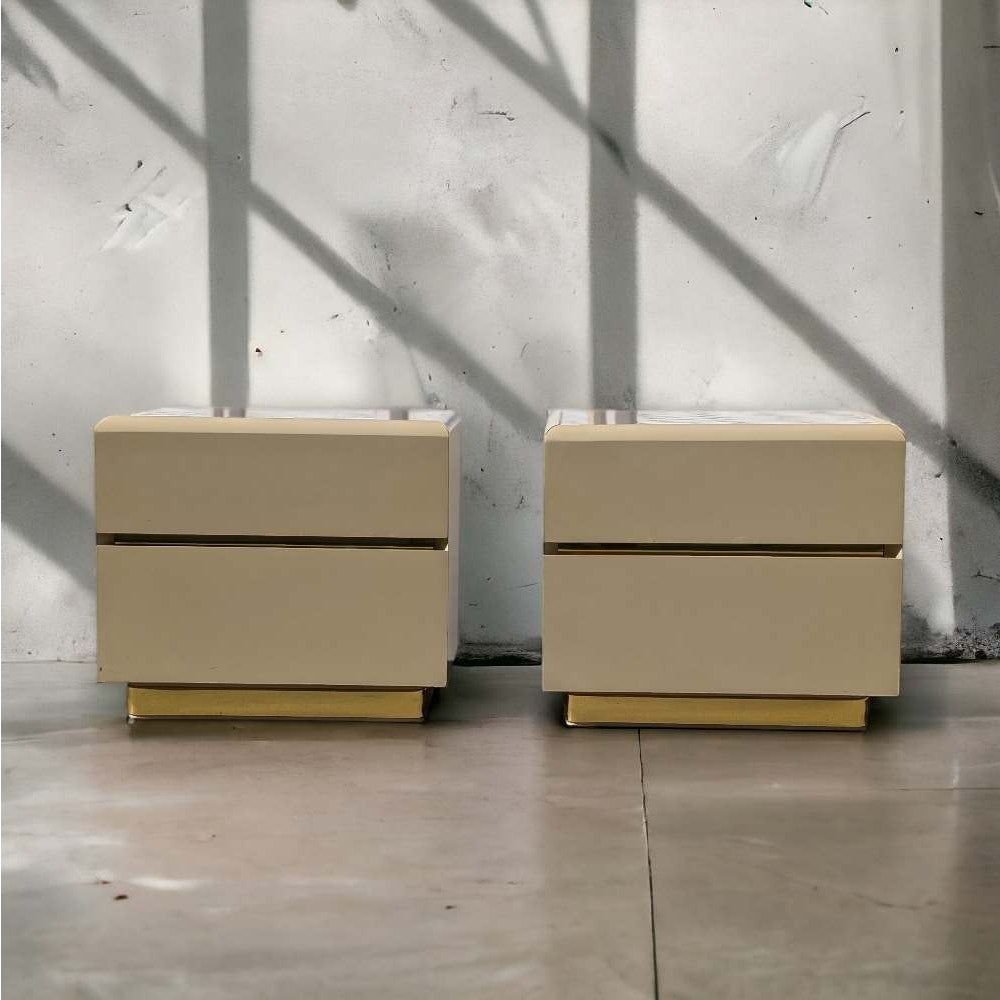 Vintage Nightstands by Lane, Postmodern, 80s