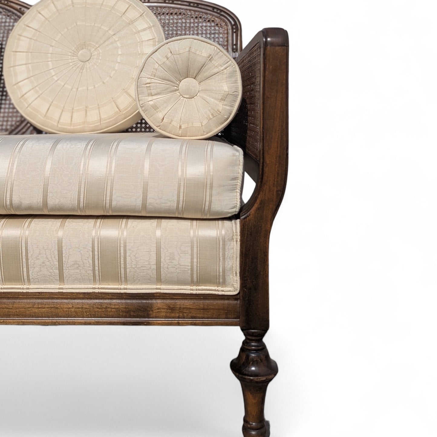 French Provincial Cane Back Sofa