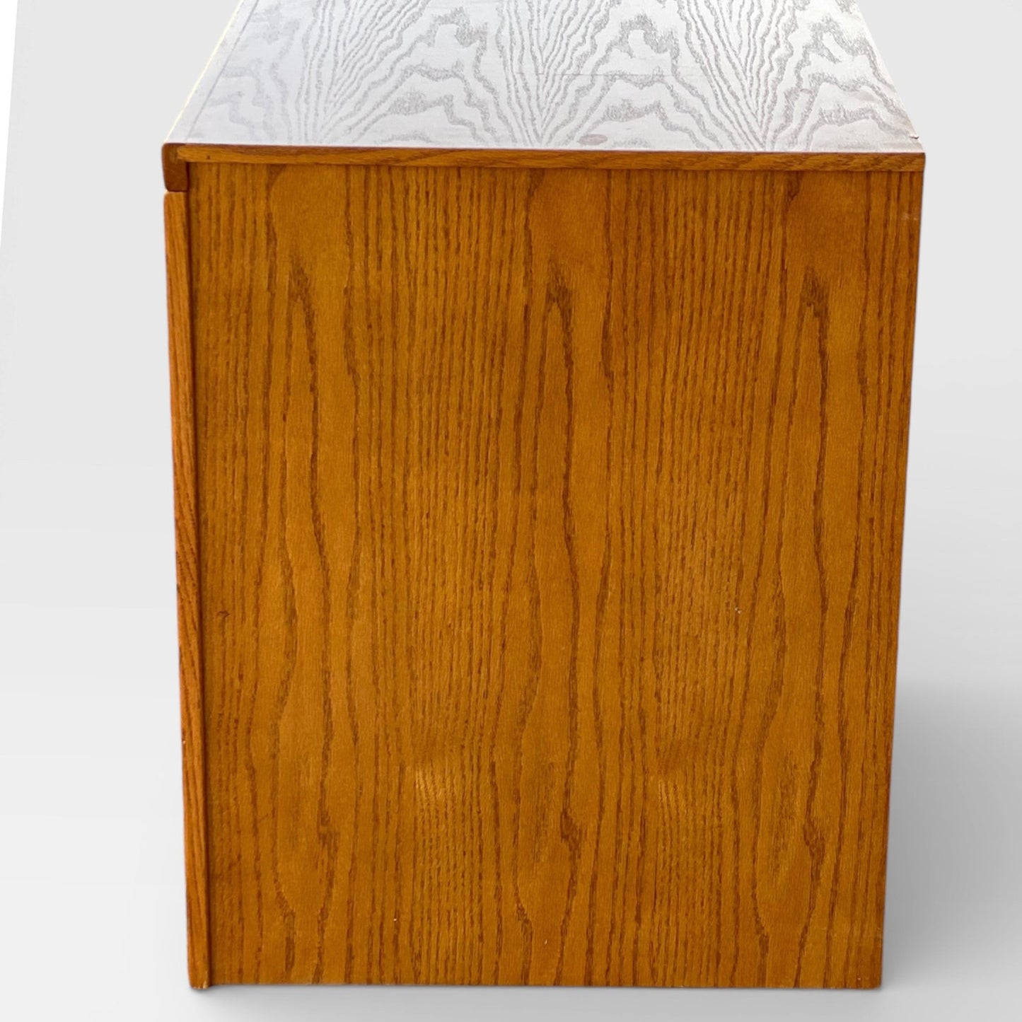 Pair of Oak Modular Utility Cabinets with Pull-Out Shelf, American, c. 1990s