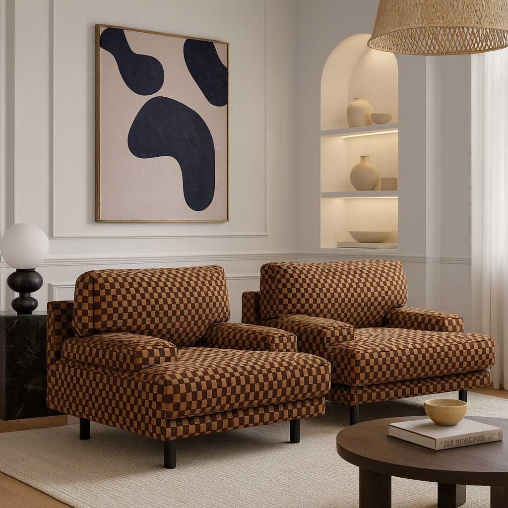 Made-to-Order Italian 1980s Lounge Chair — Vintage-Inspired Sculptural Design