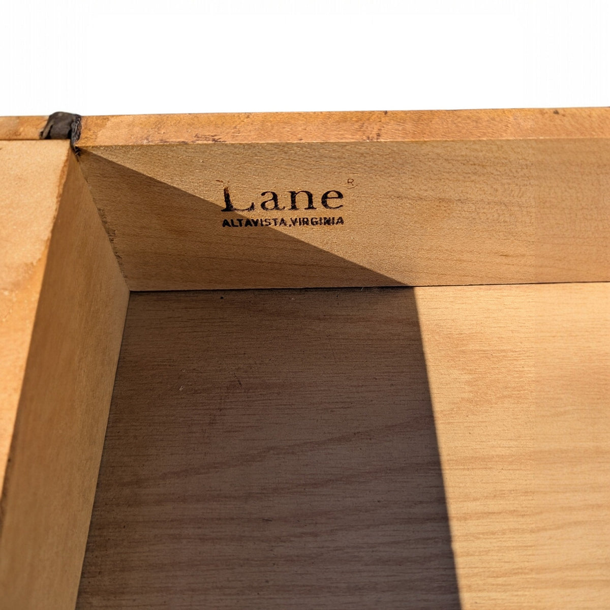 Pair of 1960s Lane Walnut Nightstands with Drawers and Lower Shelves — view 8 of 19