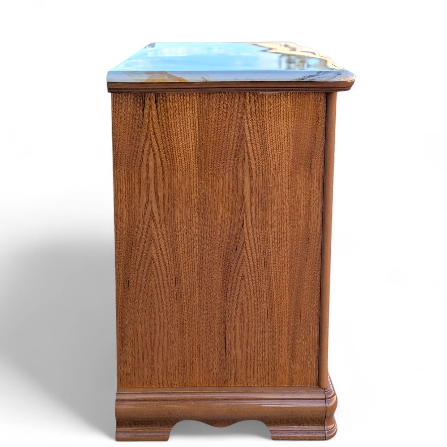 European-Inspired Three-Drawer Nightstand, Late 20th Century