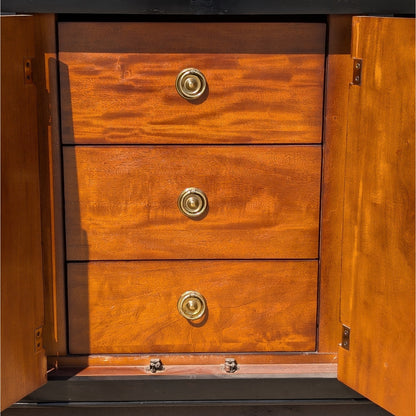 Stanley Furniture Chinoiserie Burl Wood Nine-Drawer Dresser or Credenza