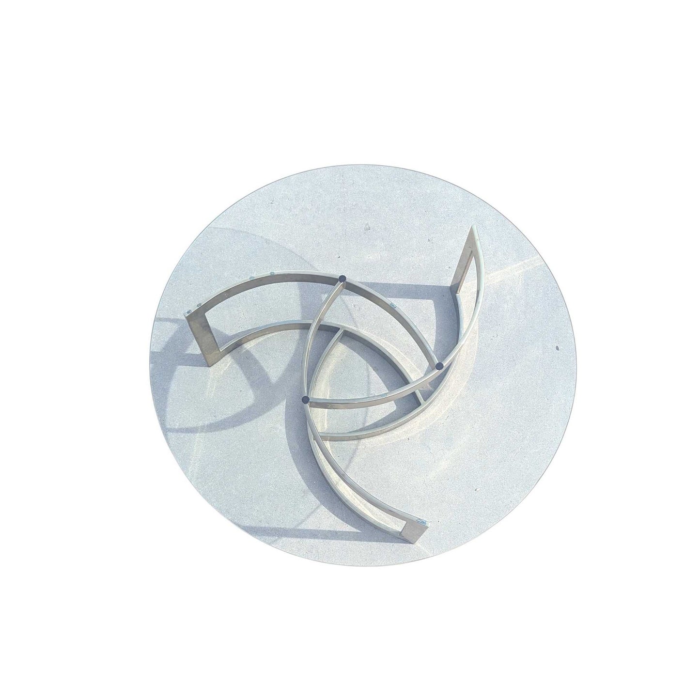 Brass + Glass Coffee Table, c. 1970s