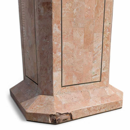 Vintage Tesselated Stone Pedestal – c. 1980s