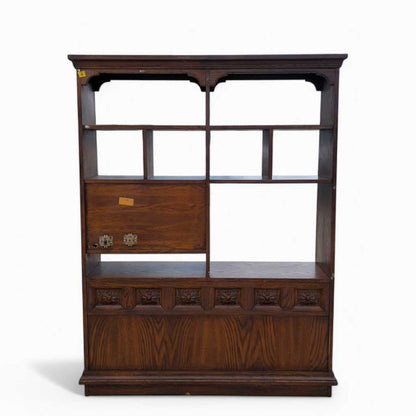 Vintage Freestanding Wall Unit – Spanish Revival, Rustic, MCM, Mid Century Modern