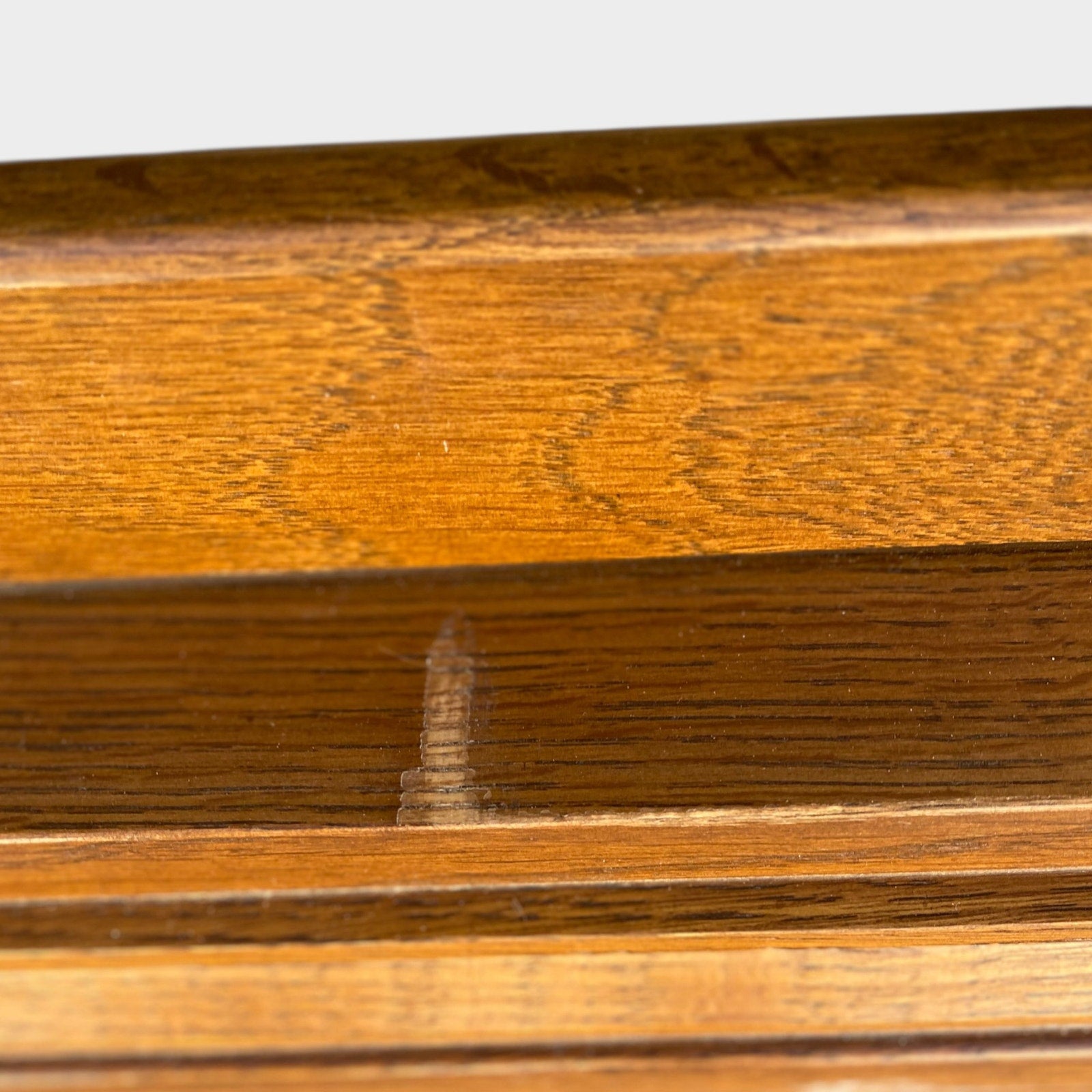 Vintage Hooker Furniture Oak Hutch Cabinet with Open Shelving, Late 20th Century — view 13 of 15