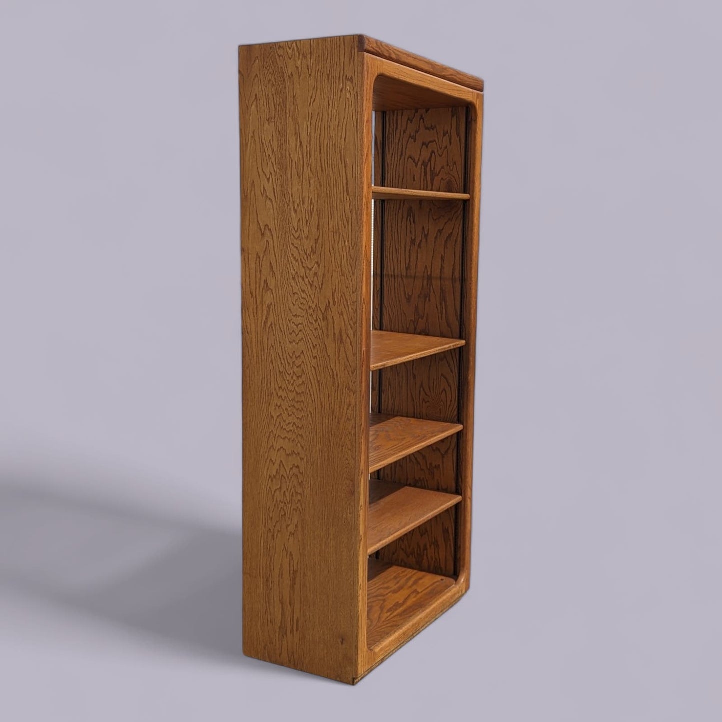 Oak Bookcase, Freestanding, Adjustable Shelving