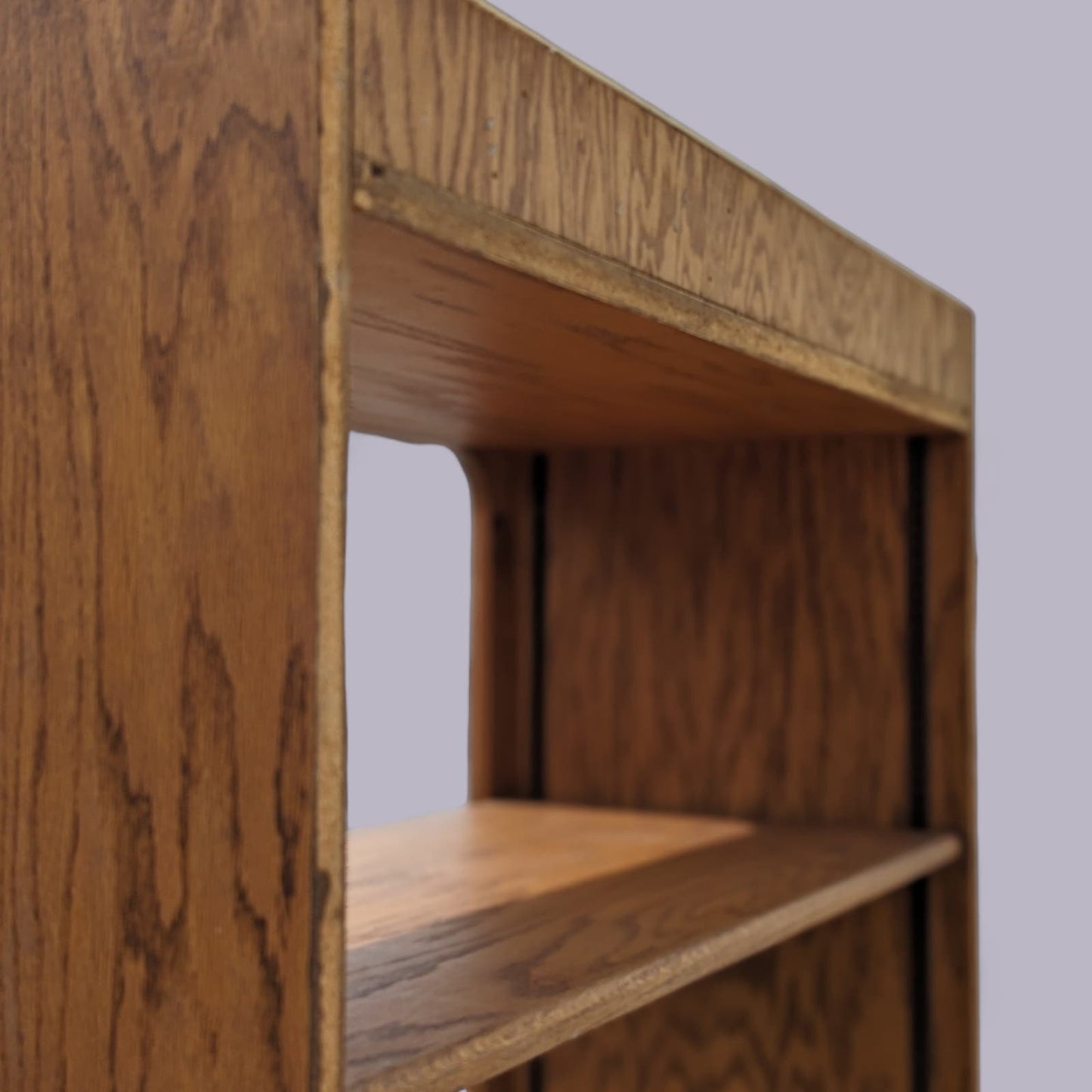 Oak Bookcase, Freestanding, Adjustable Shelving