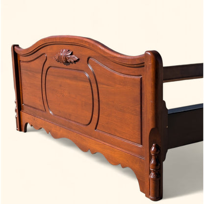 Antique Full-Size Walnut Bed Frame by Abernathy Furniture