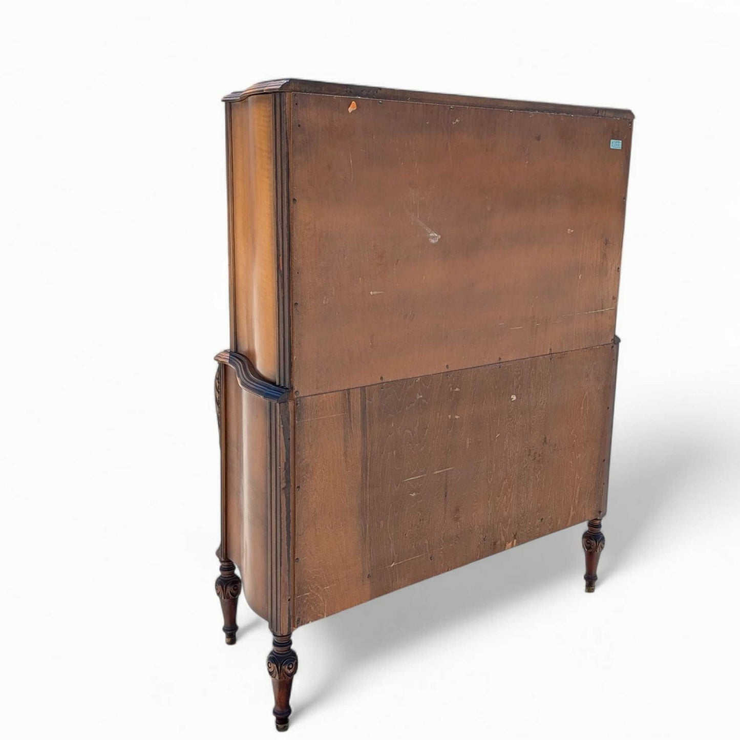 Antique Inlaid Highboy Dresser