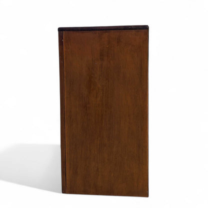 Walnut Chest of Drawers with Brass Pulls, Dresser
