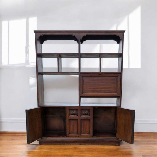 Vintage Freestanding Wall Unit – Spanish Revival, Rustic, MCM, Mid Century Modern